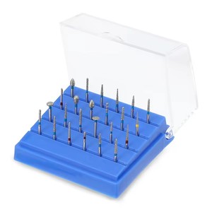 24 fori per disinfezione dentale scatola di colore diverso diamante porta frese in plastica - Product Image 1