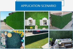 Valla de césped artificial Yongwei, paneles de pared de seto de boj, valla de jardín - Product Image 6