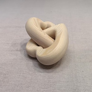 Décorations de la Saint-Valentin, cœurs en bois imbriqués, nœud d'amour en bois, cadeaux pour couples, accessoires esthétiques pour table basse - Product Image 4