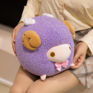 Jouets en peluche pour enfants créatifs, nouveau mouton en peluche, animal en peluche, mouton rond et dodu en peluche, coussin - Product Image 4