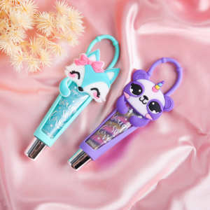 <span class=keywords><strong>Justgirl</strong></span> – tubes de brillant à lèvres en Silicone pour enfants, cosmétique, économique, étanche, porte-étiquette privée - Product Image 3