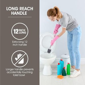 2024 <span class=keywords><strong>brosse</strong></span> de toilette et support TPR <span class=keywords><strong>brosse</strong></span> de cuvette de toilette Logo personnalisé brosses de nettoyage <span class=keywords><strong>blanc</strong></span> fourmi main durable 1000 500g librement - Product Image 5