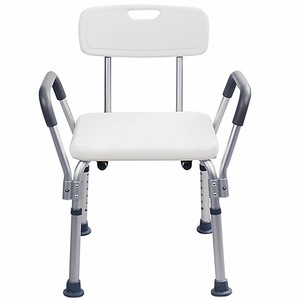 Silla de ducha Aolian de aleación de aluminio antideslizante, ajustable en 6 niveles, para personas mayores, embarazadas, discapacitadas, equipo de seguridad para el baño - Product Image 3