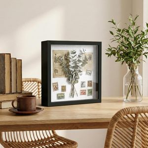 Designs Wholesale <b>8x8</b>/8x10/10x10/12x12 Inch 3D Wooden Shadow Box <b>Frames</b> with Glass,3CM/5CM Deep Display Case for Crafts - Product Image 2