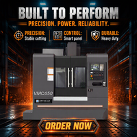 Centro de Mecanizado CNC de 5 Ejes VMC650, Fresadora Vertical, Sistema Fanuc GSK, BT40 Único Automático para Piezas Metálicas Complejas