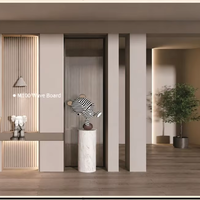 Panneaux muraux rainurés en WPC imperméables de haute qualité pour la décoration intérieure