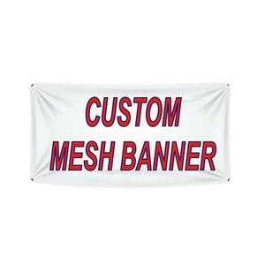 Bannière personnalisée en PVC vinyle, impression numérique avec publicité, drapeaux unidirectionnels, murs de présentation, football pour salons professionnels et cadeaux promotionnels - Product Image 1
