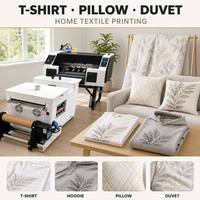 Impresora DTF de 650 mm de Ancho I3200 con Cabezal Doble 14 ㎡ Impresión CMYK de Alta Velocidad en Blanco para Camisetas, Almohadas, Edredones, Personalización Empresarial