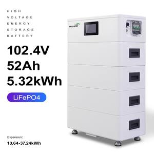 410V 50ah alto voltaje 5.32KWH 20KWH batería de iones de litio Lifepo4 sistema de energía escalable para paneles solares inversor controlador MPPT - Product Image 4