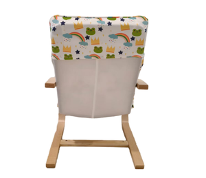 Sillón <span class=keywords><strong>Infantil</strong></span> Moderno, Cómodo, Seguro y Ergonómico, con Respaldo <span class=keywords><strong>Reclinable</strong></span>, Portátil, de Madera Curvada, para Niños - Product Image 4
