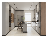 Meubles de cuisine haut de gamme fabriqués sur mesure, design de cuisine ouverte, rangement, armoires de cuisine et comptoirs