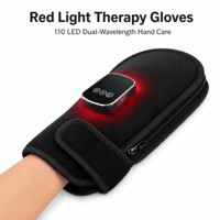 Gants de luminothérapie EYCO à double puce, lumière rouge 660nm 850nm, néoprène, minuterie automatique, angle réglable, recharge sans fil, portables
