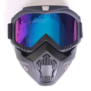 Coole Gesichts bedeckung Dirt Bike ATV Motocross Brillen Outdoor Offroad Sport party Retro Motorrad Helm Reit brille Brille