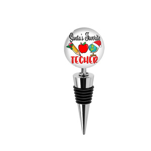 Tapón de botella de vino transfronterizo con diseño de sombrero navideño, de cristal redondo, de Papá Noel, para regalo, para botellas de manzana y uva, tapón sellador, en stock - Product Image 4