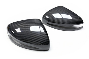 ฝาครอบกระจกมองหลังคาร์บอนไฟเบอร์สีดำ สำหรับ Mercedes-Benz BCES-class CLS GLA/B/CW205/213/222 รุ่น Sterling - Product Image 3