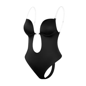 Seamless Thong Bodysuits Women With Push up Bra Invisible <strong>Backless</strong> Under Dress Bridal <strong>Shapewear</strong> - Product Image 1