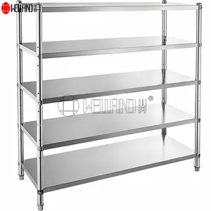 Comercial Industrial 5 Layer Wire Containers Use Aço Inoxidável Storage Rack Shelf