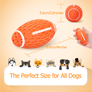 Nobiltà giocattolo interattivo per cani palla carina in plastica e giocattoli per cani da Rugby per gatti e animali domestici - Product Image 3