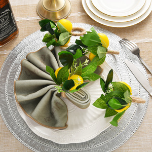Porta Servilletas de Plástico con Forma de Limón, Ecológico, Moderno y Elegante, Soporte para Toallas de Invitados, para Cocina, Cócteles, Bodas - Product Image 3