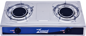 Estufa de gas de acero inoxidable de 3 quemadores con quemador infrarrojo, control por perilla, encendido piezoeléctrico, de sobremesa, para el hogar. - Product Image 6