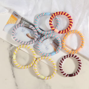 女性用ヘアタイブレスレット弾性厚いゴム編みヘアバンドセットアクセサリー女の子と女性用弾性弾性 - Product Image 4