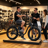 Vélo électrique de style vintage de 26 pouces pour la plage et les activités de loisirs, avec pneus larges