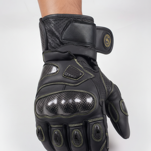 Nuevos guantes de moto de piel de vaca de alta calidad al por mayor, diseñados a medida para conducir en invierno - Product Image 1
