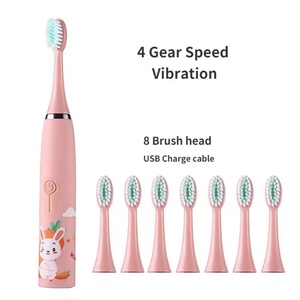Cepillo de Dientes Eléctrico Recargable Profesional al por Mayor para Niños de 3 a 15 Años, con Cerdas Suaves y Diseño de Animales de Dibujos Animados - Product Image 4