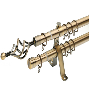 <span class=keywords><strong>Tringle</strong></span> à <span class=keywords><strong>rideau</strong></span> en fer réglable, vente chaude, élégante, télescopique de <span class=keywords><strong>3</strong></span> à 4 mètres, largement utilisée pour les rideaux de maison - Product Image 3