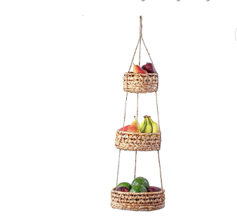 Hängender Obstkorb 3 Tier für Küche Handgemachte natürliche Rattan hand gewebte Wicker Seegras gewebte Wand körbe Gemüse Organizer| Alibaba.com