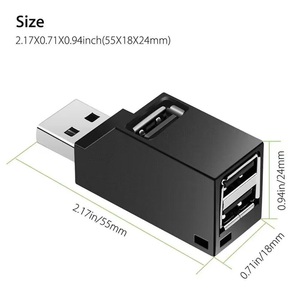 3 Port USB 3.0 Hub Tragbare Hochgeschwindigkeits-Splitter box für PC Notebook Laptop Lot - Product Image 3