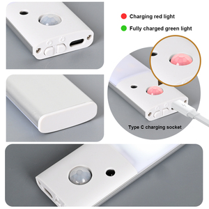 Lampe de placard à capteur intelligent, réglage de la luminosité, 3000K-6000K, changement de couleur, mode vision nocturne, pour table de chevet, bibliothèque, armoire - Product Image 6