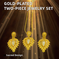 Parure de bijoux unisexe en laiton plaqué or et zircon, avec boucles d'oreilles et colliers en forme de cœur, accessoires de mariage 2026
