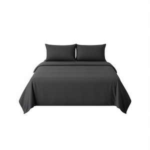 Ensemble de draps en coton lavé Viasoft, 2000 fils, taille double, hypoallergénique, literie pour la maison, lot de 4 pièces - Product Image 1