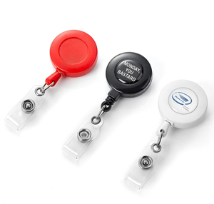 Carrete de plástico retráctil personalizable, accesorio promocional para mostrar insignias de identificación - Product Image 1