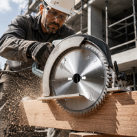 Lame de scie TCT OEM à pointe en carbure de tungstène ATB TCG pour la découpe du bois, idéale pour l'amélioration des travaux en bois tendre, bois dur, rénovation, atelier et MDF