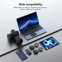 Microphone Lavalier Sans Fil Professionnel avec Réduction Intelligente du Bruit, Microphone à Condensateur Omnidirectionnel
