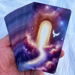 Baraja de Oráculos del Cielo Parlante de 54 <span class=keywords><strong>Cartas</strong></span> Personalizada al por Mayor, Mensajes de Guía Espiritual para Seres Queridos, Papel Ecológico a Todo Color - Product Image 2