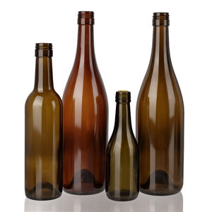 Échantillon gratuit Bouteille de <span class=keywords><strong>vin</strong></span> rouge avec étiquette personnalisée et bouchon à vis pour le stockage du champagne Clair Vert foncé 500ml 750ml 1L Bourgogne <span class=keywords><strong>Bordeaux</strong></span> - Product Image 1