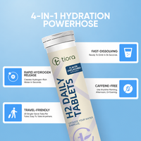 Comprimés effervescents d'hydrogène H2 sans saveur, formule personnalisée pour adultes, enrichis en magnésium, 20 unités, avec emballage logo.