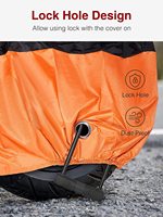 Housse de moto personnalisée avec logo, durable, anti-poussière, anti-UV, imperméable, résistante aux déchirures, en polyester avec trous de verrouillage, tailles M/S/L