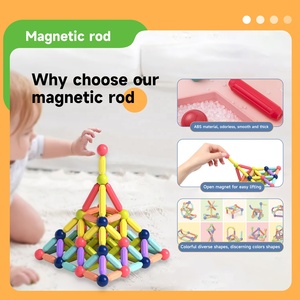 166PCS DIY Educational Building Blocks Toys 3D Magnet Rods and Balls Construction <strong>Games</strong> for Kids Plastic Set Packaging - Product Image 6