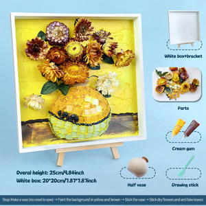 Kit d'artisanat de mosaïque DIY en gros pour usine, cadre d'<span class=keywords><strong>art</strong></span>, colle crème, décoration faite à la main, personnalisable en vrac - Product Image 4