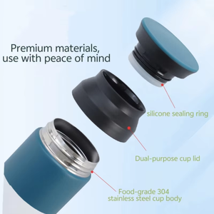 Botol air anak-anak portabel, cangkir vakum panas dingin Stainless Steel 304 gaya Jepang sederhana - Product Image 3