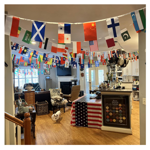 Prezzo di fabbrica a buon mercato decorazioni di alta qualità giochi di calcio <span class=keywords><strong>del</strong></span> <span class=keywords><strong>mondo</strong></span> in poliestere tutti i paesi <span class=keywords><strong>mappa</strong></span> <span class=keywords><strong>del</strong></span> <span class=keywords><strong>mondo</strong></span> Banner <span class=keywords><strong>con</strong></span> bandiera di stringa - Product Image 2