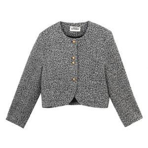 Costume de travail beige classique, élégant, en lin léger pour femme, blazer pour femme, blazer Arket pour femme - Product Image 4