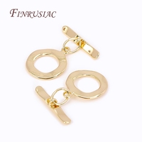 Multi Styles Fermoirs à bascule en laiton de haute qualité 18K Plaqué or Bracelet Connect Fermoirs DIY Jewelry Making Supplies OT Fermoirs