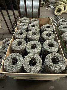 Bobine de fil barbelé en fer galvanisé à chaud, revêtement PVC, 100m 200m 300m 400m 500m, économique - Product Image 2