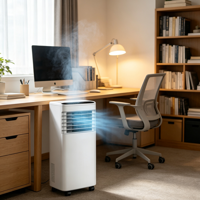 7000 BTU Portable Bedroom Air Conditioners Drainage Free Cooling air Conditioner Fan Mobile Portable air Conditioner for Home