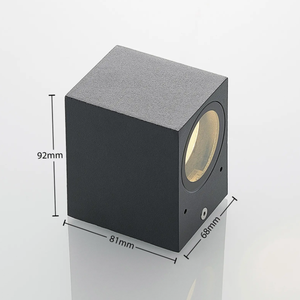 Lámpara de Pared Exterior Moderna <span class=keywords><strong>KANGHUI</strong></span>, Fija, con Orientación Hacia Abajo, GU10, 2x35W, 3500K, Blanco Cálido, IP54, Aluminio Fundido a Presión, para Jardín, con Cristal Templado - Product Image 6